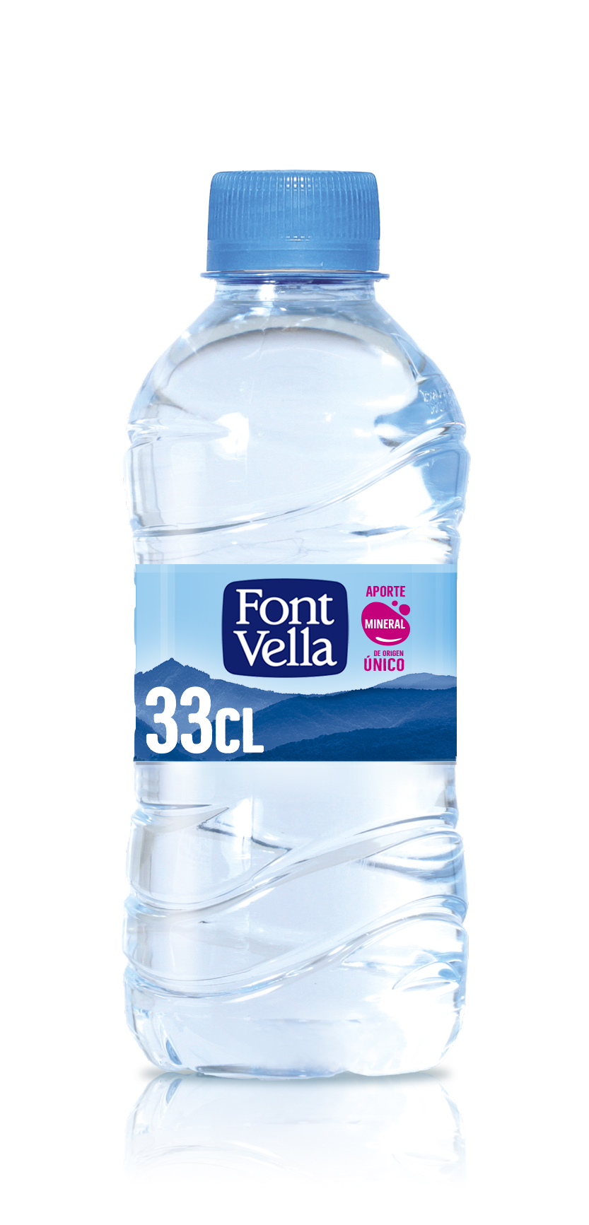 FONT VELLA Agua mineral natural 33 cl - Botellas de Agua Kalamazoo